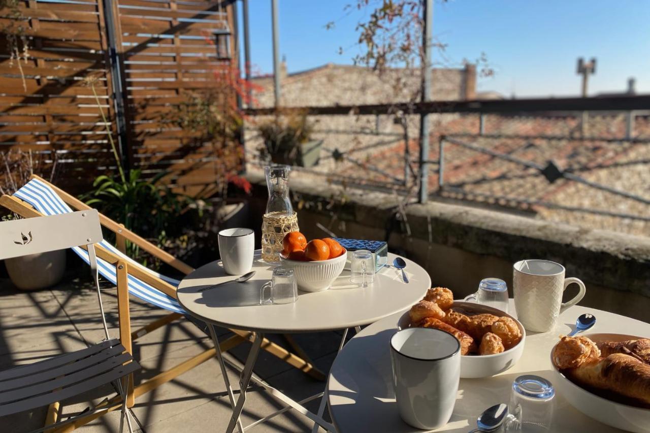 The Sunny - P2 With Terrace - City Centre Nîmes Kültér fotó