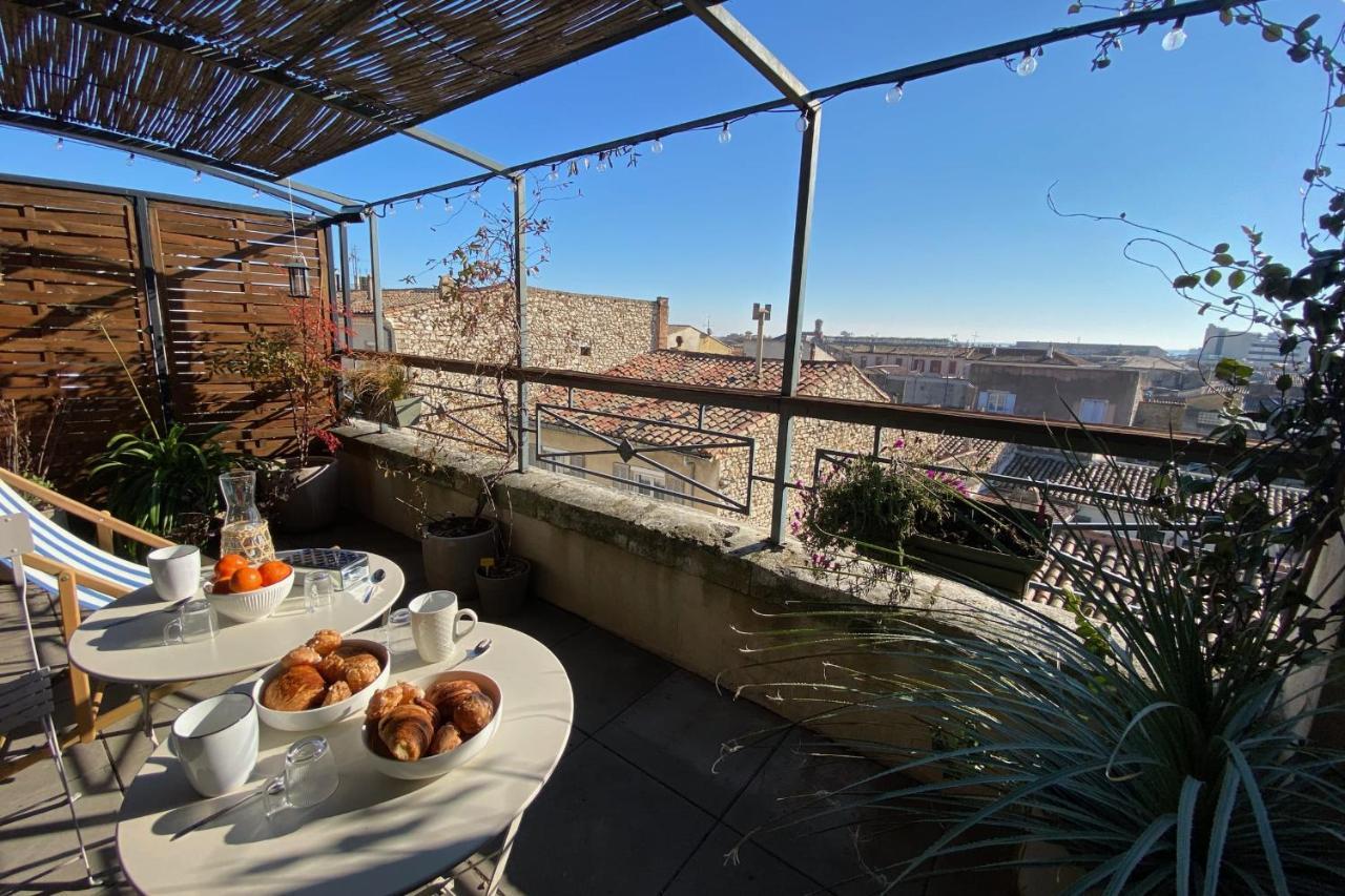 The Sunny - P2 With Terrace - City Centre Nîmes Kültér fotó